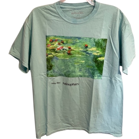 Urban Outfitters Other - Urban Outfitters Knitswell Mens Nenuphars Monet Water Lilies Tee Shirt Large NWT